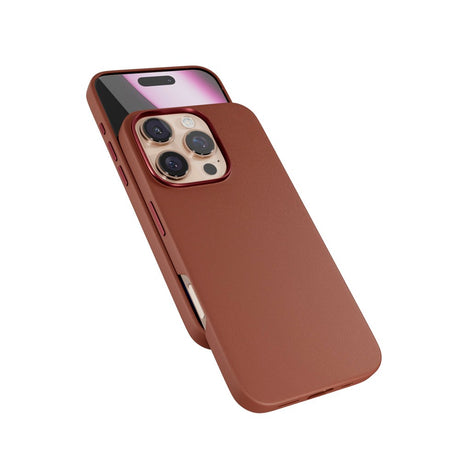 Epico iPhone 16 Pro Max Mag+ Leather Case - MagSafe Compatible - Brown