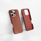 Epico iPhone 16 Pro Max Mag+ Leather Case - MagSafe Compatible - Brown