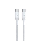 Epico Braided USB-C to USB-C Cable PD 100W - 200cm - White