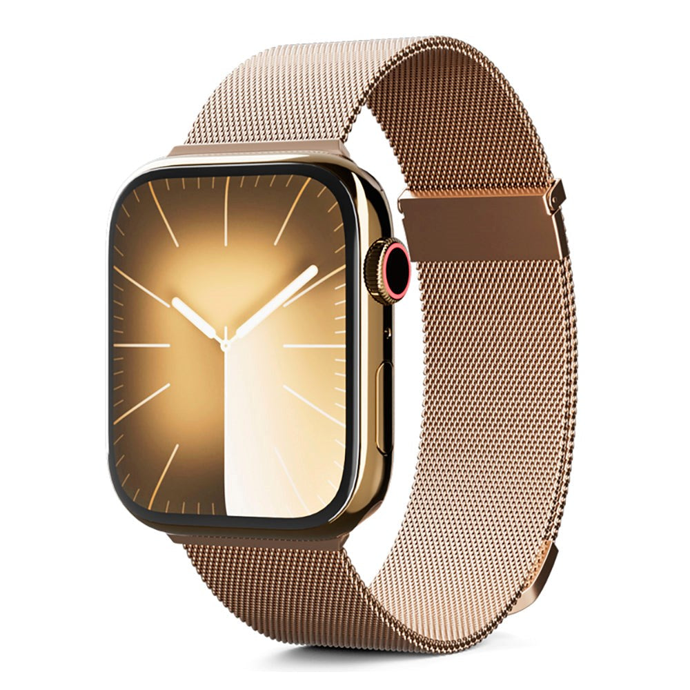 Apple Watch (42/44/SE/45/46/49mm) Epico Milanese+ (Plus) Stainless Steel Strap - Gold