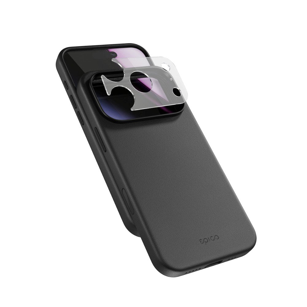 iPhone 18 Pro Max / 17 Pro Max Epico Leather Pro Mag+ Case with Camera Protection - MagSafe Compatible - Black