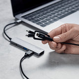 Epico 3in1 Multi Cable - USB-C / Lightning / Micro USB - Black