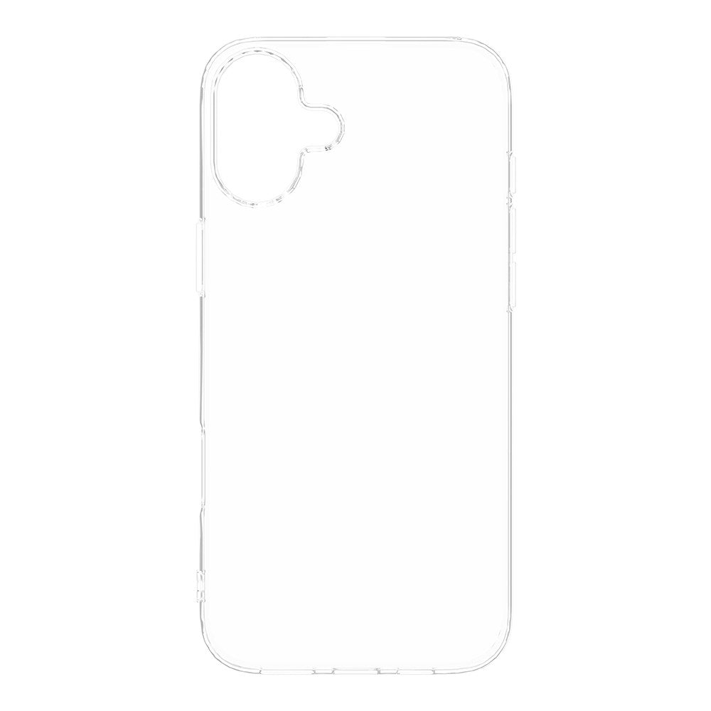 eSTUFF iPhone 16 INFINITE VIENNA Flexible Plastic Case - 100% Recycled Plastic - Transparent