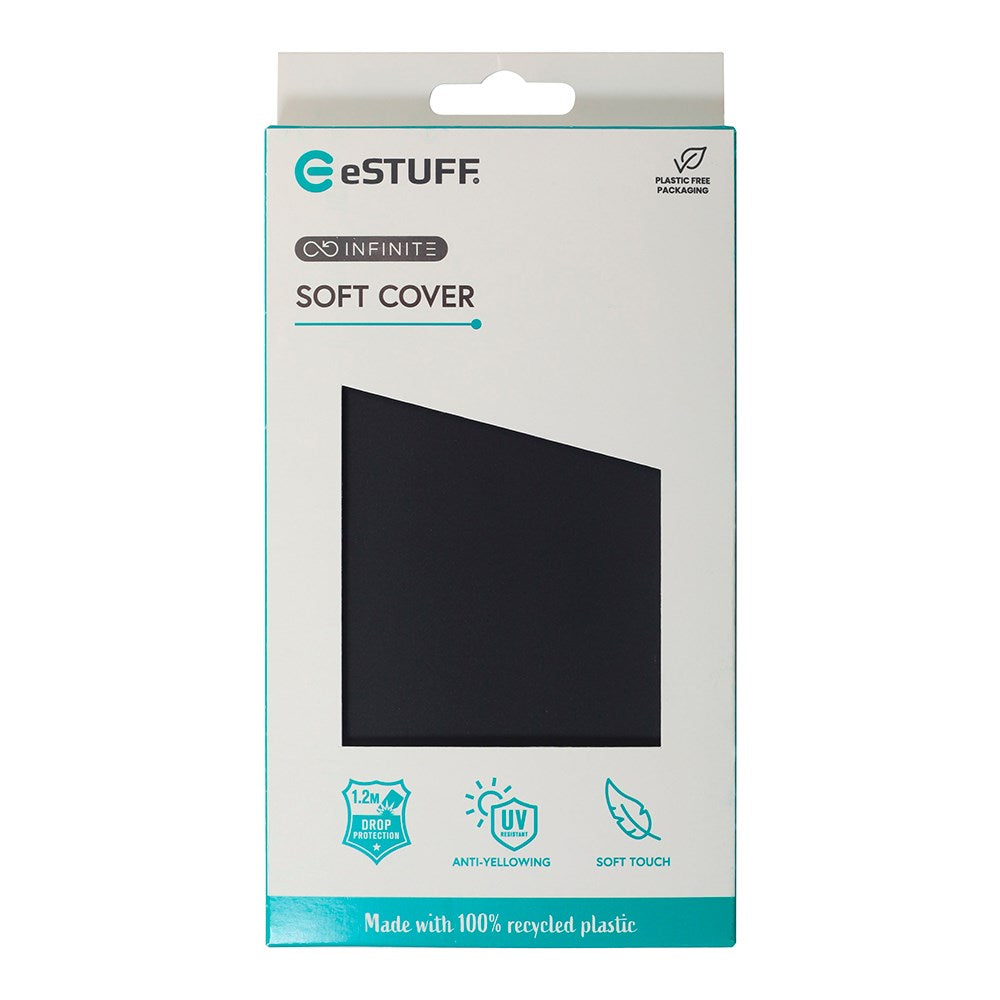 eSTUFF iPhone 16 Pro Max INFINITE VIENNA Flexible Plastic Case - 100% Recycled Plastic - Black