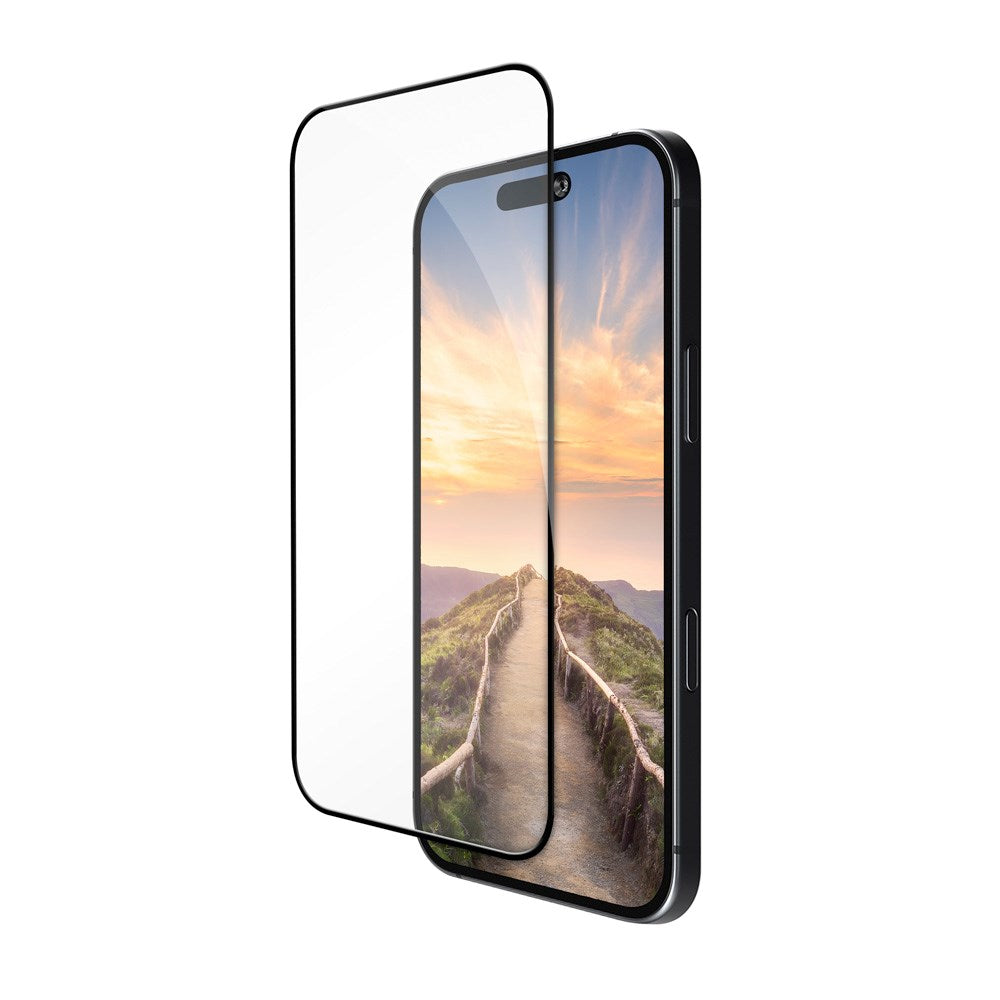 iPhone 17 Pro Max dbramante1928 Eco-Shield Screen Protector with Installation Frame - Black Edge