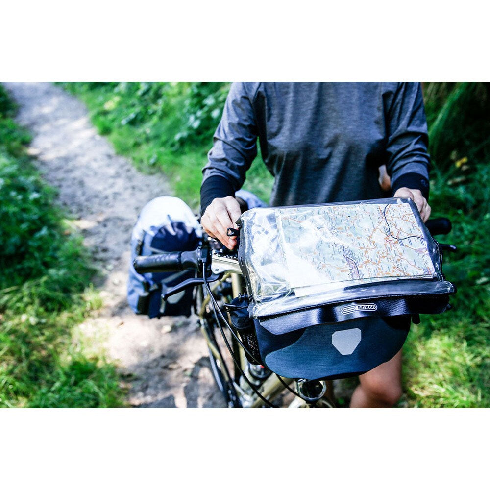 ORTLIEB Map-Case for Ultimate Bicycle Bag (28x27cm) - Black / Transparent