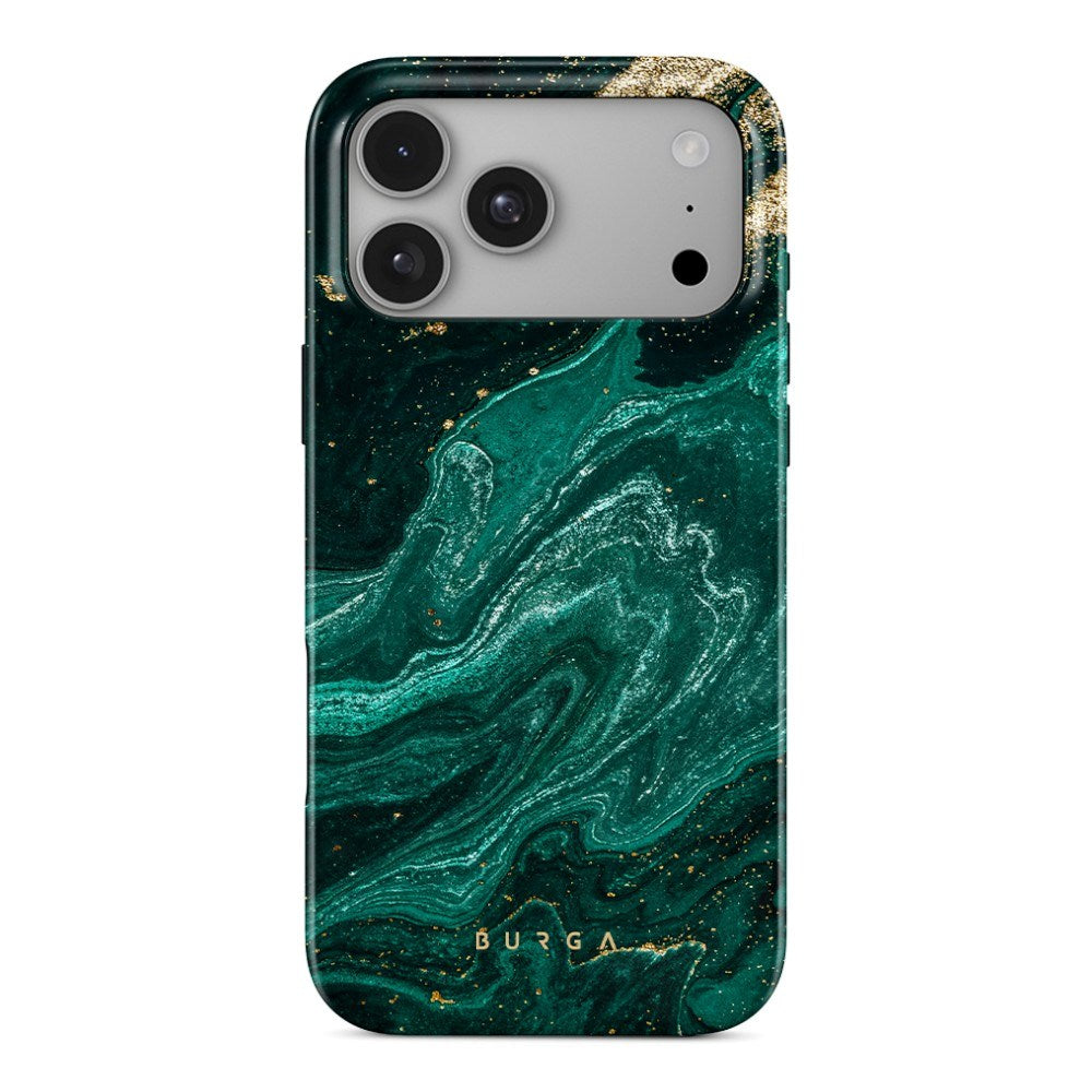 iPhone 18 Pro Burga Tough Fashion Case - MagSafe Compatible - Emerald Pool