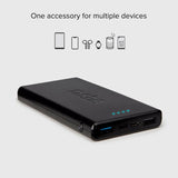 SBS Powerbank with 2x USB-A & 1x USB-C 10W - 10.000 mAh - Black