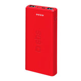 SBS Powerbank with 2x USB-A & 1x USB-C 10W - 10.000 mAh - Red