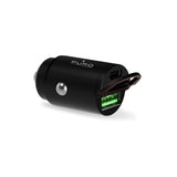 Puro PD 30W Mini Car Charger with USB-A and USB-C - Black