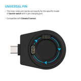 Fixed Wireless USB-C Charger for Garmin Smartwatch – Black