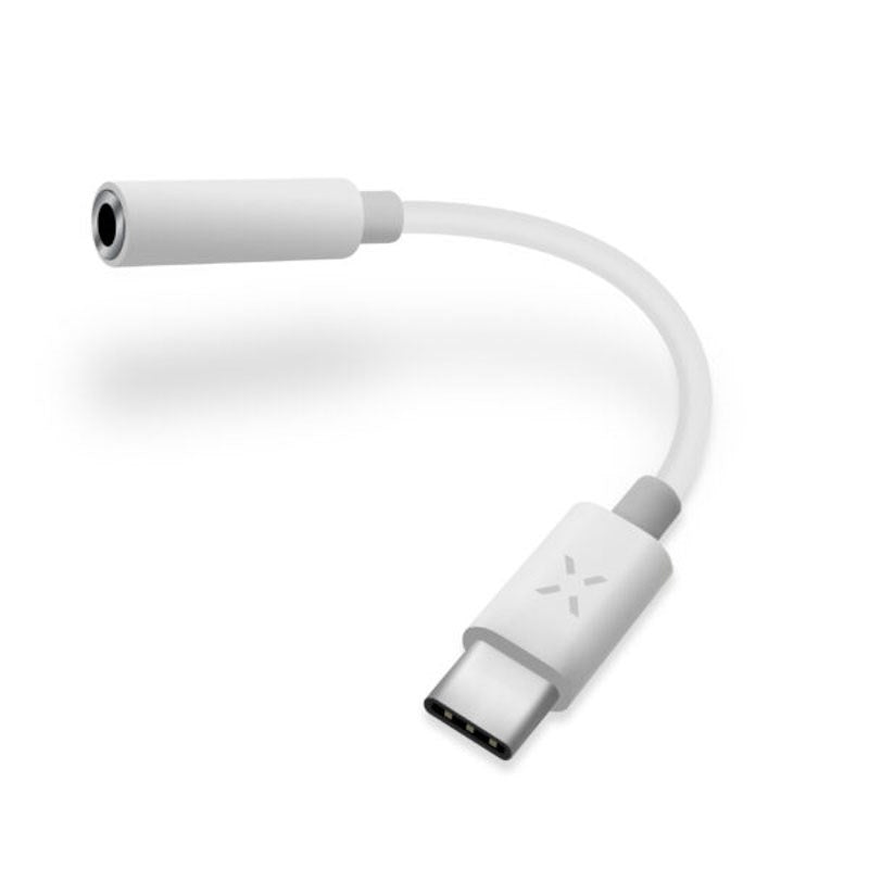 Fixed Audio Adapter USB-C to 3.5mm Minijack Plug - 1m - White