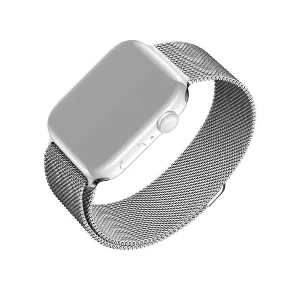 Apple Watch (42/44/SE/45/49mm) Fixed Mesh Strap - Silver