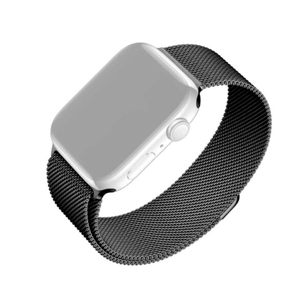 Apple Watch (38/40/SE/41/42mm) Fixed Mesh Strap - Black