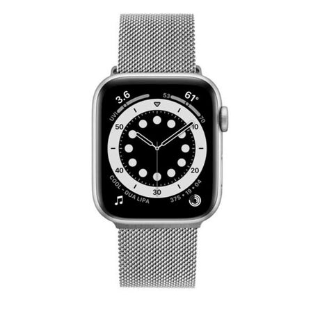 Apple Watch (38/40/SE/41/42mm) Fixed Mesh Strap - Silver