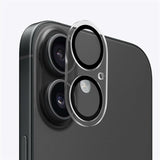 Mobile Origin Tempered Glass Camera Lens Protection iPhone 16/16 Plus - Transparent/Black Edge