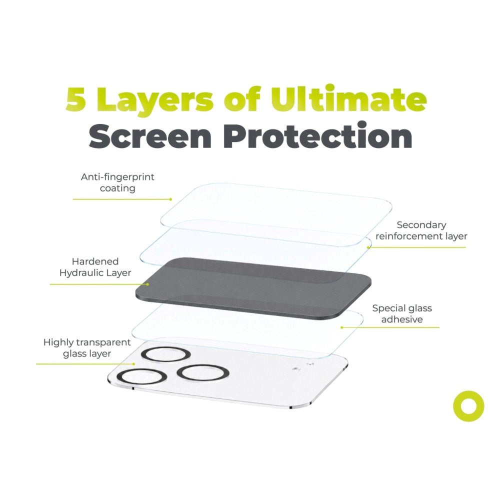 iPhone 18 Pro Max Mobile Origin Easy Lens Full Cover Camera Protection Glass - Transparent