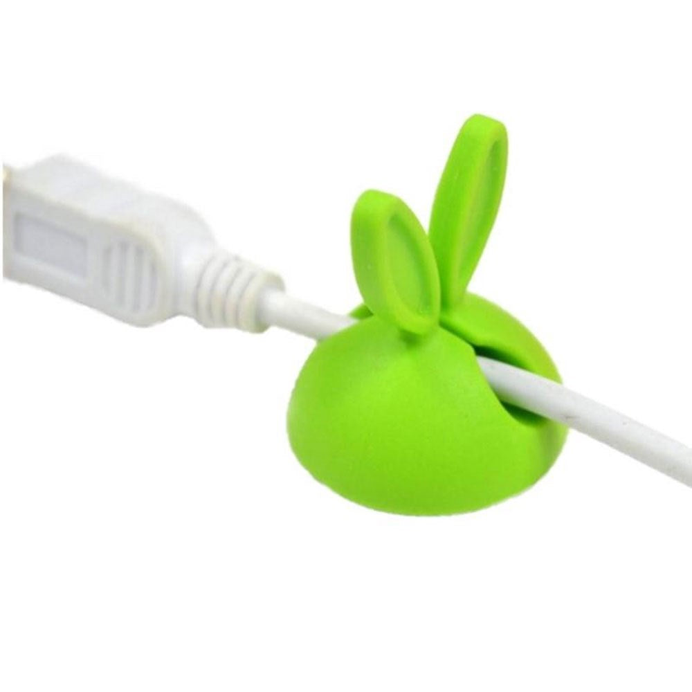 Telcon Flexible Plastic Cable Holder - 4 pcs - Green