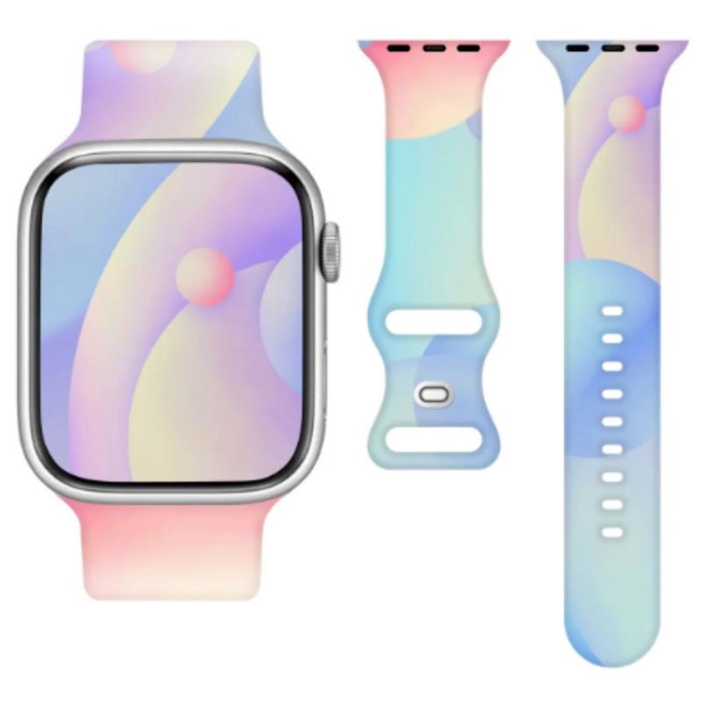 Apple Watch (42/44/SE/45/46/49mm) Telcon Silicone Strap - Multicolored