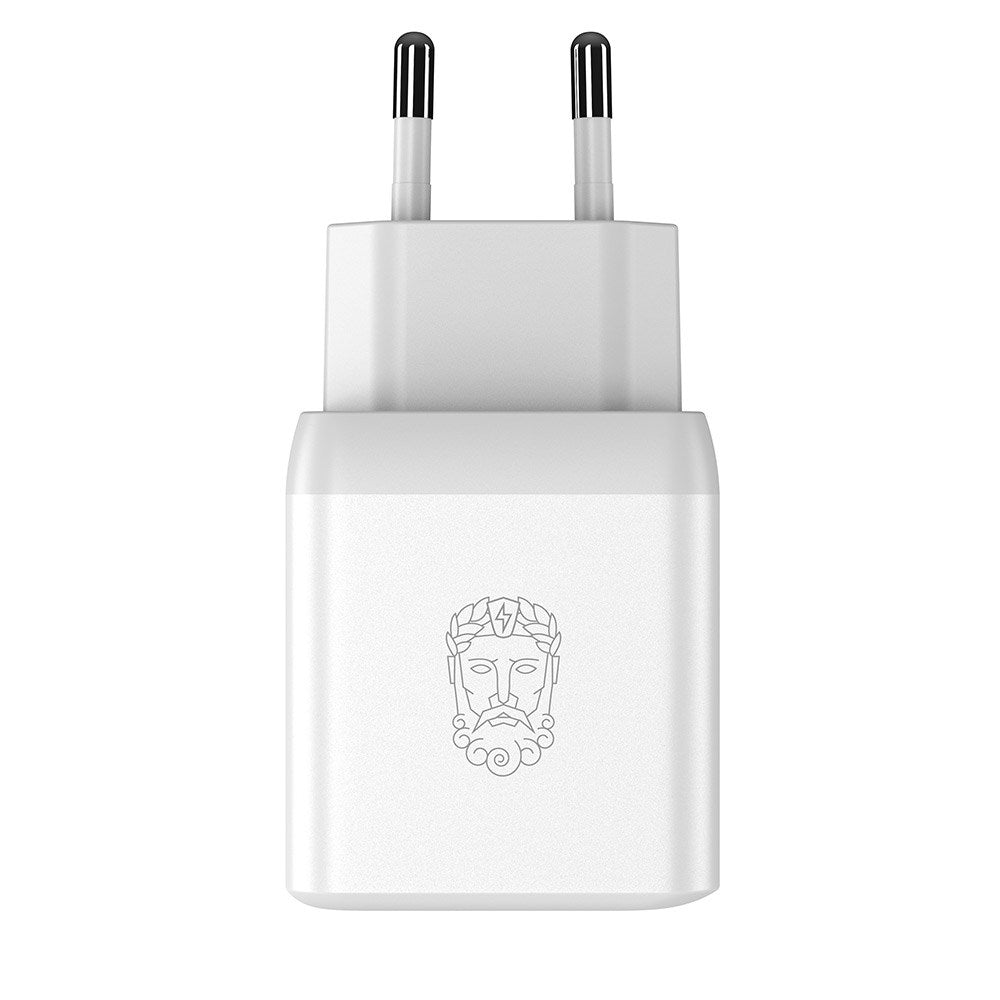 Upström Cirkulär GaN 35W Recycled Plastic Wall Charger with 2 x USB-C - White