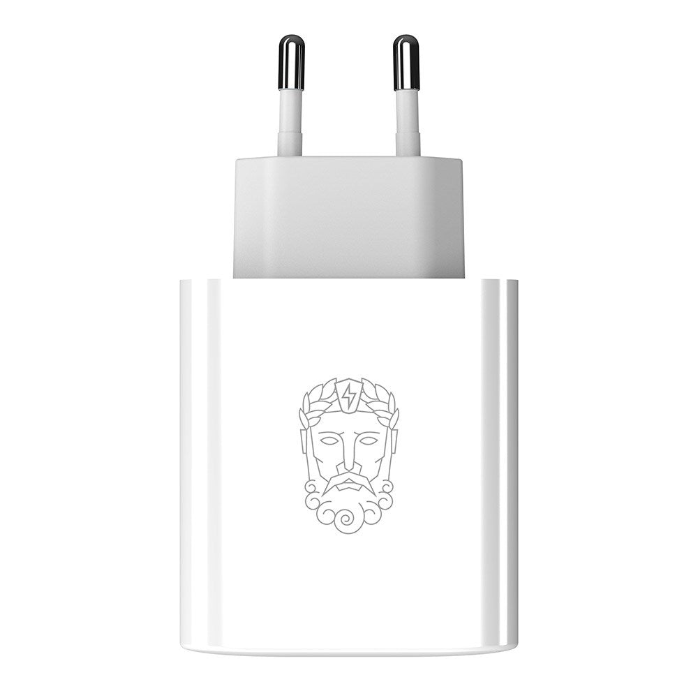 Upström Cirkulär PD 65W Sustainable Wall Charger with USB-C & USB-A - White