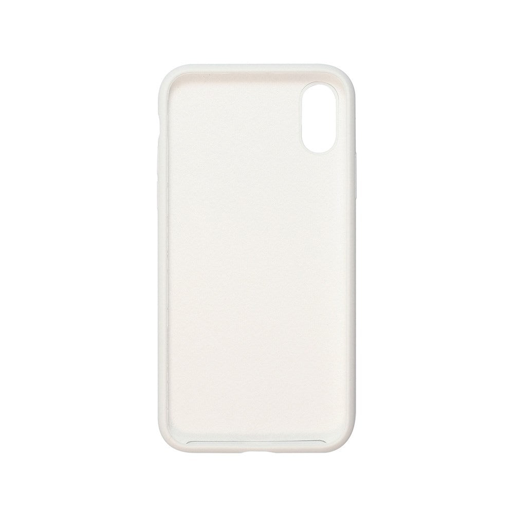 GreenMind iPhone X / XS Lined Silicone Case - White