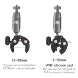 TELESIN Mounting Clamp for Action Camera & Smartphone - Black / Grey