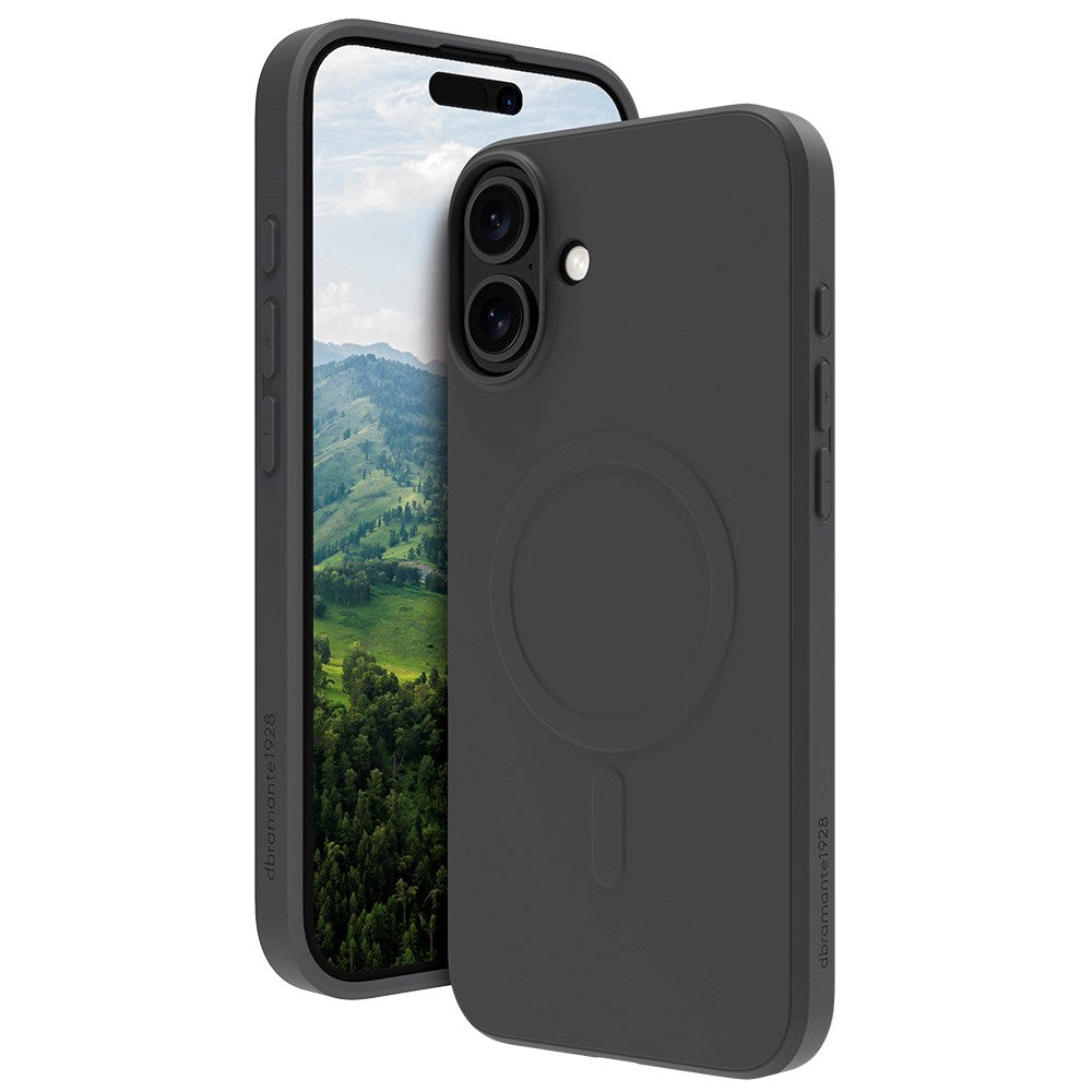 iPhone 16 Plus dbramante1928 Greenland Case - 100% Recycled Plastic - MagSafe Compatible - Night Black