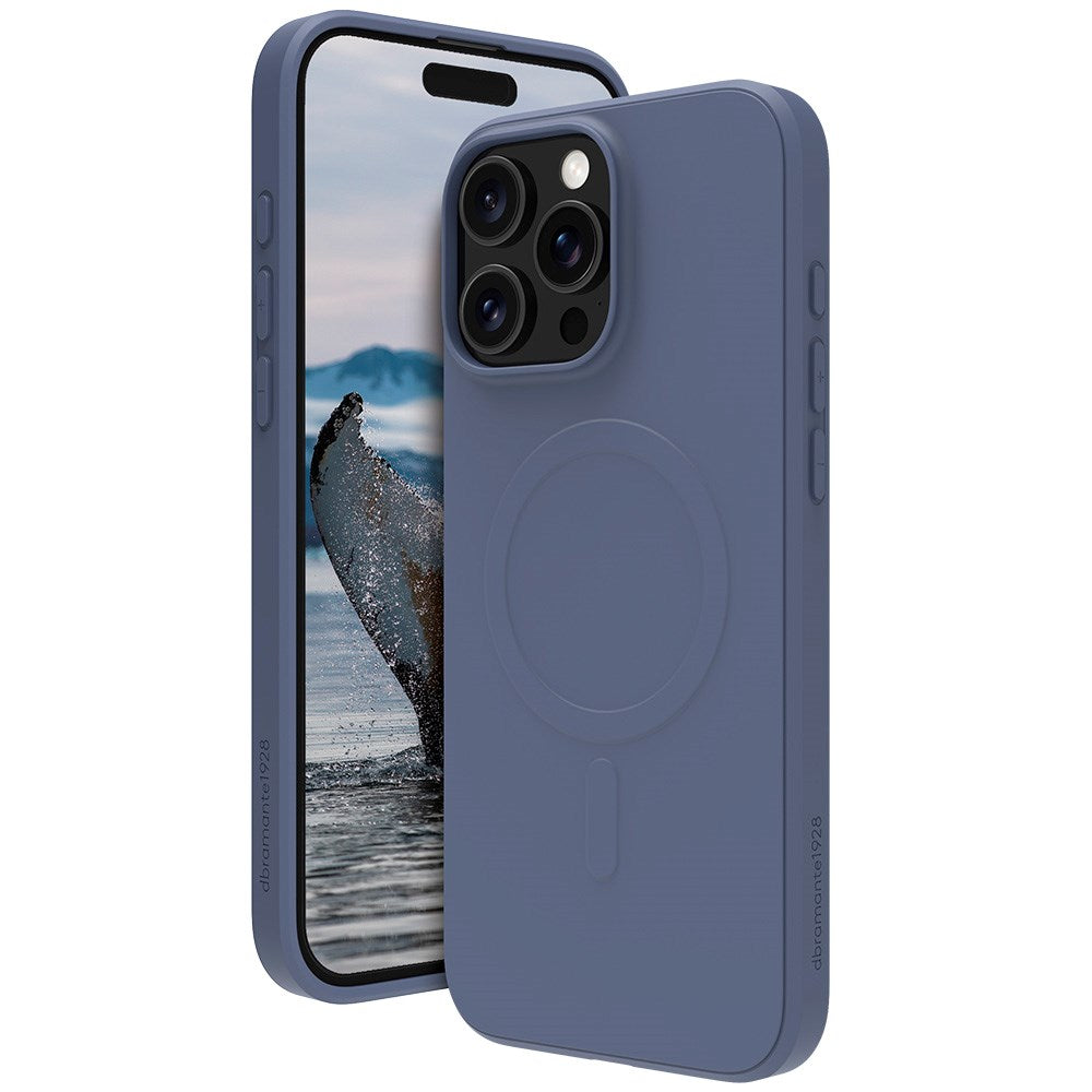 iPhone 16 Pro Max dbramante1928 Greenland Case - 100% Recycled Plastic - MagSafe Compatible - Pacific Blue