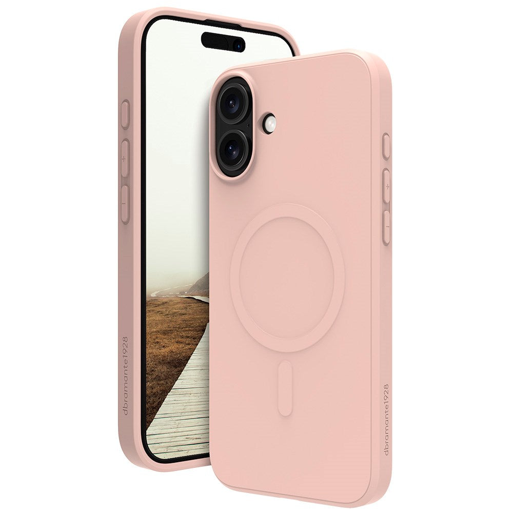 iPhone 16 Plus dbramante1928 Greenland Case - 100% Recycled Plastic - MagSafe Compatible - Pink Sand