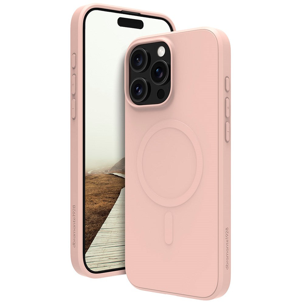 iPhone 16 Pro Max dbramante1928 Greenland Case - 100% Recycled Plastic - MagSafe Compatible - Pink Sand