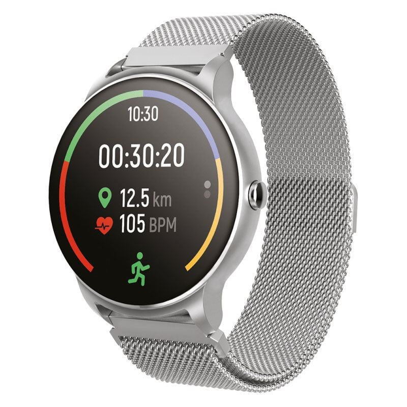 Forever ForeVive 2 SB-330 Fitness Smartwatch w. Heart Rate Monitor & Pedometer - Silver