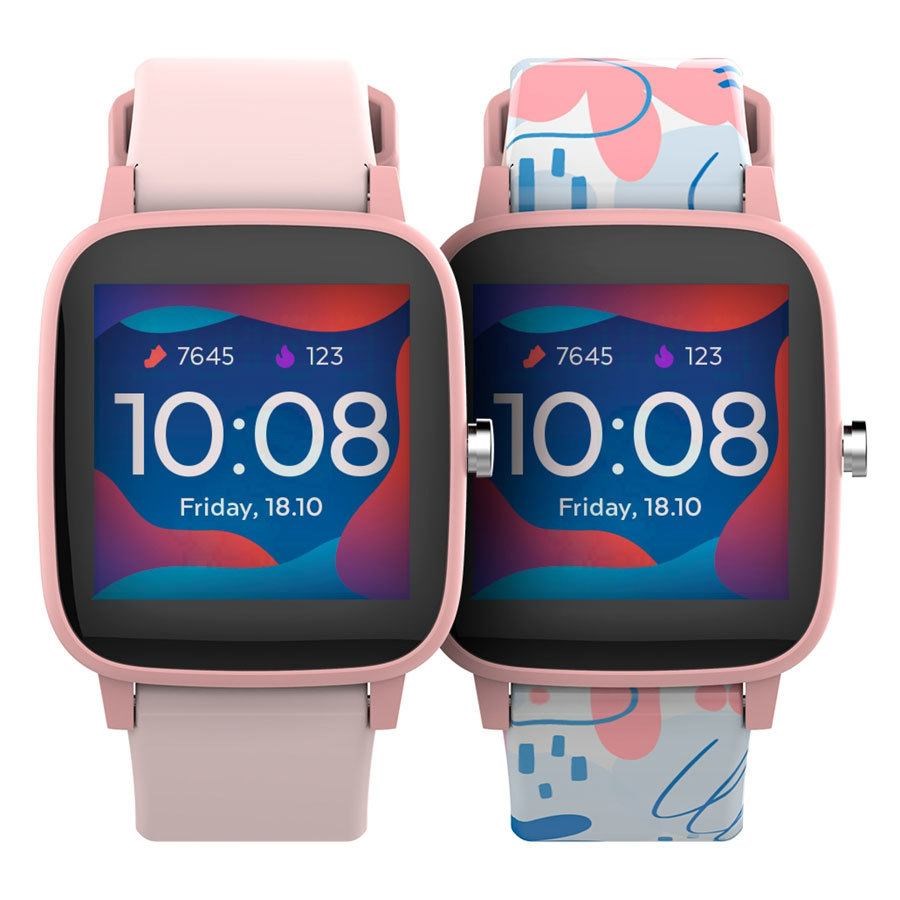 Forever IGO Pro JW-200 Smartwatch for Kids w. Game, Heart Rate & Temperature Monitor - Pink