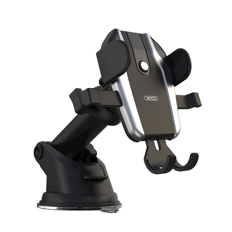 XO C77 Suction Cup Mobile Phone Holder for Car - Dashboard - Black