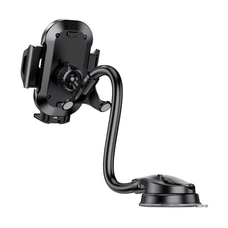 XO C85 Flexible Car Phone Holder with Suction Cup - Black