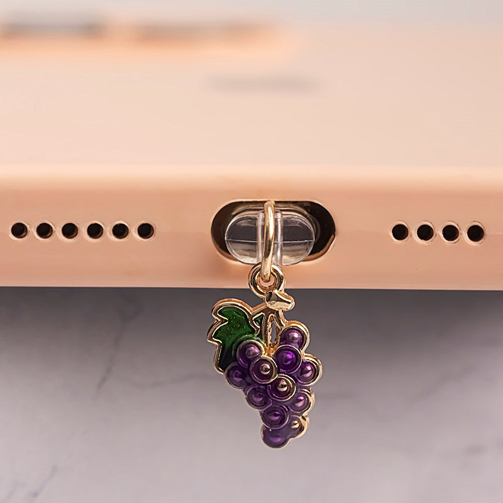 Dust Protector - USB-C - Grapes and Leaf