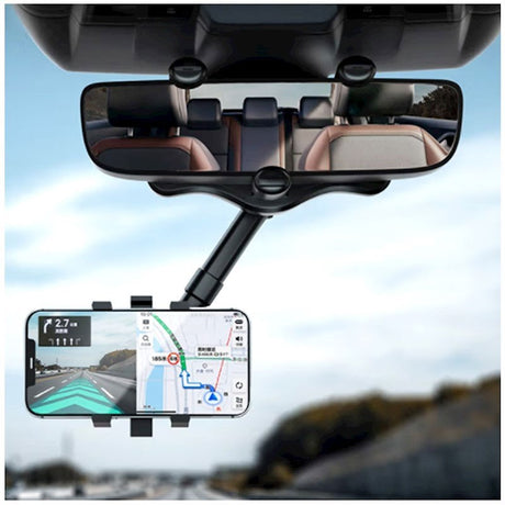 XO C115 Car Mobile Holder - Rearview Mirror Mount - Black