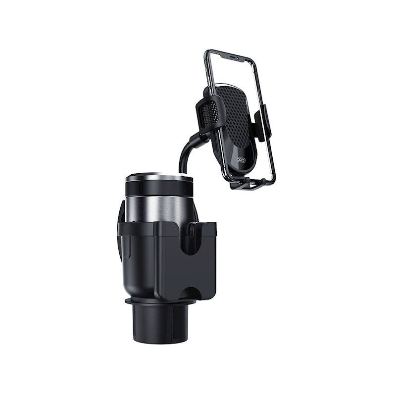 XO C140 Car Mobile Holder - Placement in Cup Holder - Black