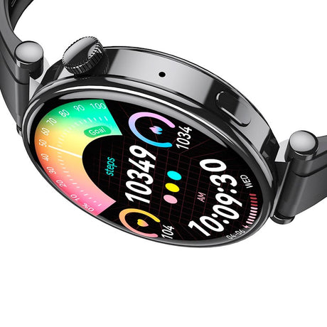 XO GT4 Mini Smartwatch with Interchangeable Watch Faces - Black