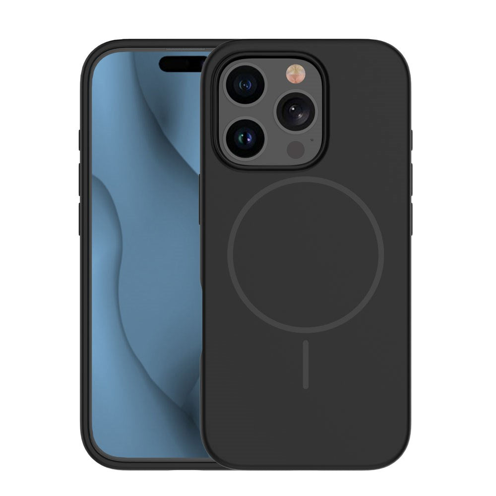 iPhone 14 Pro Silicone Thin Case - MagSafe Compatible - Black