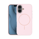 iPhone 16 Silicone Thin Case - MagSafe Compatible - Pink