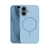 iPhone 16 Plus Silicone Thin Case - MagSafe Compatible - Light Blue