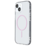 iPhone 17 TFO Anti-Shock Thin Case - MagSafe Compatible - Transparent / Pink