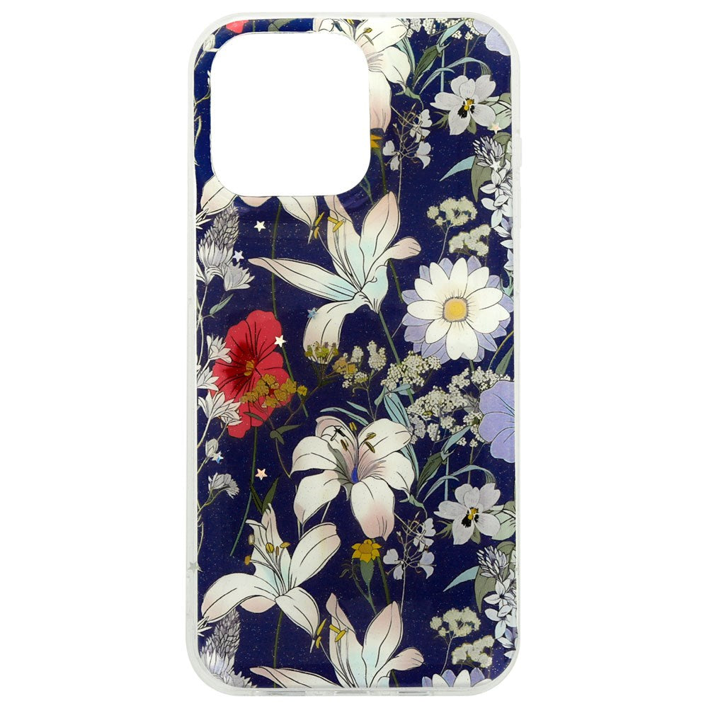 iPhone 17 Pro TFO Glow Glam Case - Blue / Floral