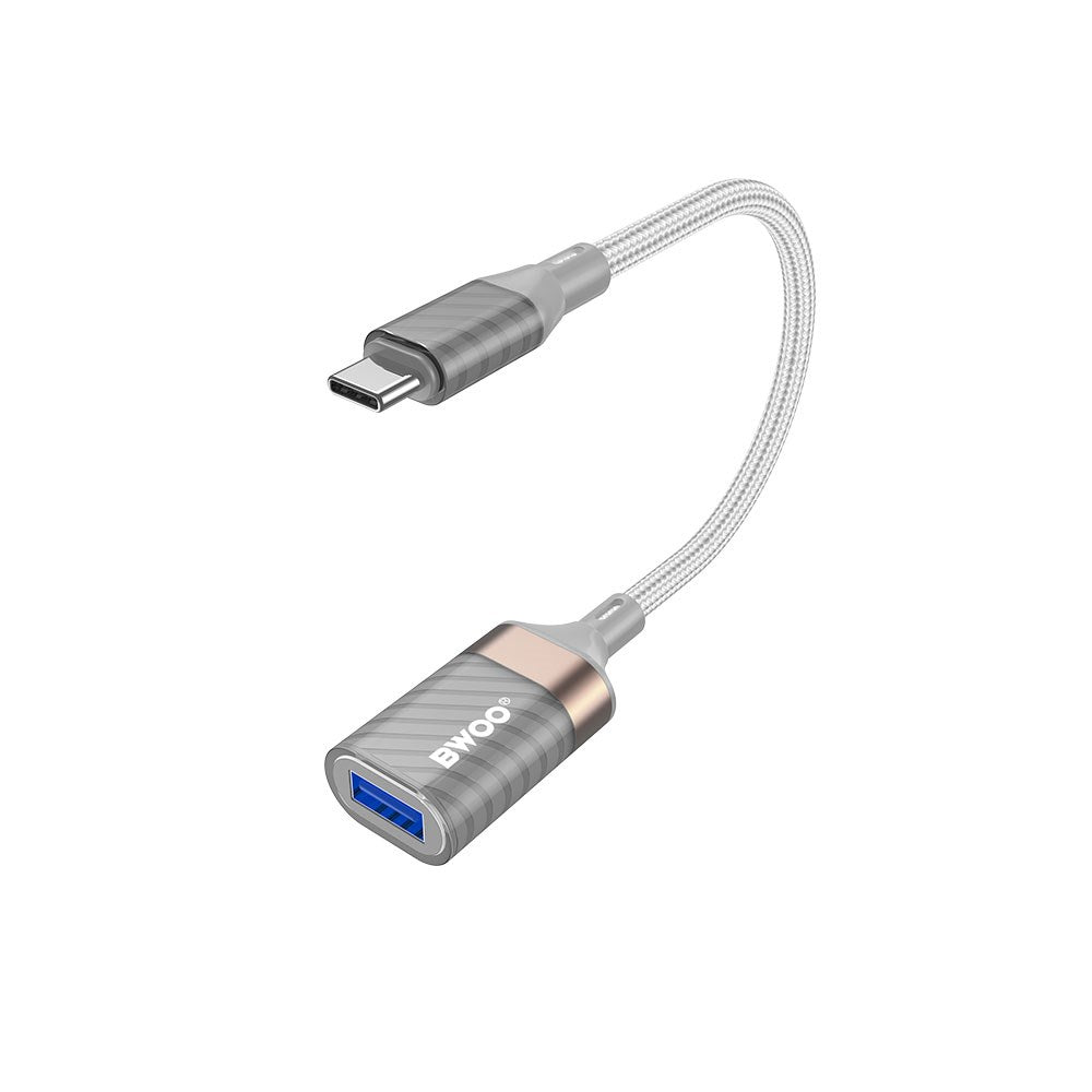 BWOO USB-C to USB-A Adapter - Grey