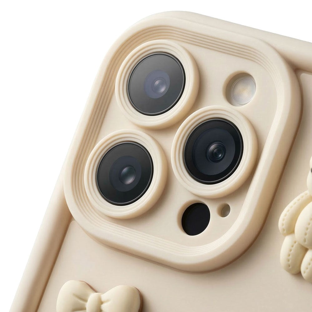 iPhone 16 TFO Ultra Trendy 3D Case - Beige Bear