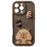 iPhone 14 TFO Ultra Trendy 3D Case - Brown Capybara