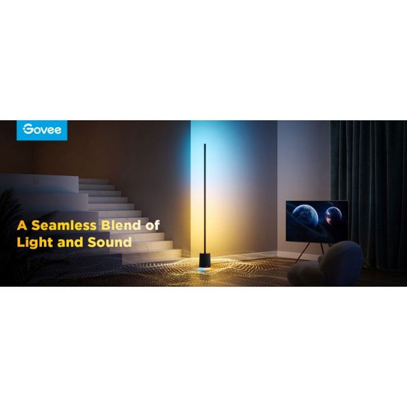 Govee Floor Lamp Pro with Speaker - Black