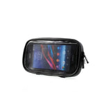 Waterproof Rotating Mobile Holder for Motorcycle Handlebar - Size 16.5 x 9 cm - Black