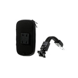 Waterproof Rotating Mobile Holder for Motorcycle Handlebar - Size 16.5 x 9 cm - Black